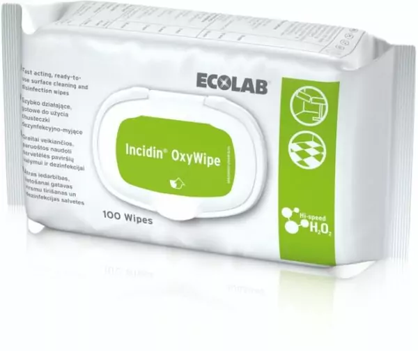 Incidin OxyWipe, H2O2 desinfektion, wasserstoffperoxid, Flächendesinfektion, Desinfektionstücher, alkoholfreie desinfektion, Schnelldesinfktion von medizinischen Geräten, gebrauchsfertig, günstig im alltecshop,